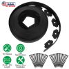 Non-Digging Plastic Garden Edging Kit 32.8FT Plastic Garden Border with 30 Stakes 2In Tall Border Edging for Garden Lawn Yard Flower Beds