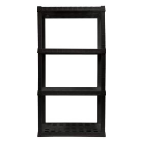 4-tier Interlocking Shelf (Black)
