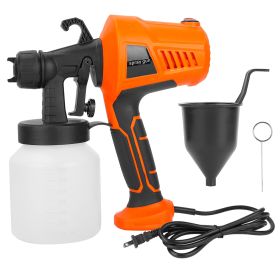 700W Electric Paint Sprayer Handheld HVLP Spray Painter Painting Spray Gun For Fences Brick Walls w/ 3 Spray Patterns 800ML Detachable Cup (Option: PaintSprayerOrange)